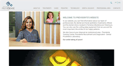 Desktop Screenshot of clinicaprevidente.com